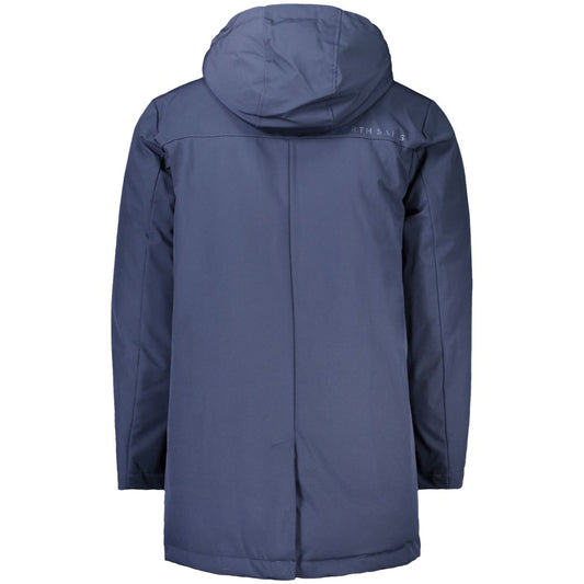 North Sails Blue Polyester Men Jacket North Sails