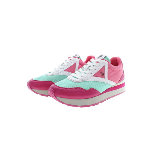 U.S. POLO ASSN. Pink Polyester Women Sneaker U.S. POLO ASSN.