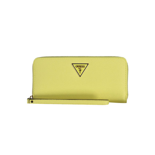 Guess Jeans Yellow Polyethylene Women Wallet Guess Jeans