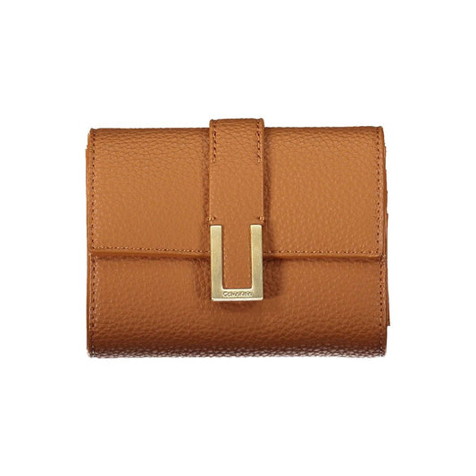 Calvin Klein Brown Polyester Women Wallet Calvin Klein