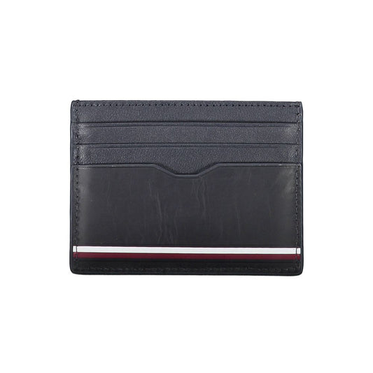 Tommy Hilfiger Blue Leather Men Wallet Tommy Hilfiger