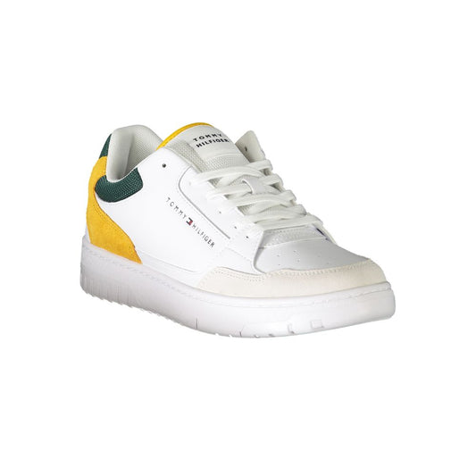 Tommy Hilfiger White Polyethylene Men Sneaker Tommy Hilfiger