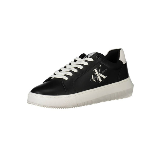 Calvin Klein Black Leather Women Sneaker Calvin Klein