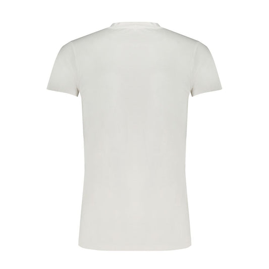 Gaudi White Cotton T-Shirt Gaudi