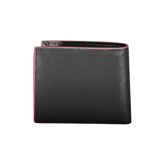 Tommy Hilfiger Elegant Black Leather Wallet Tommy Hilfiger