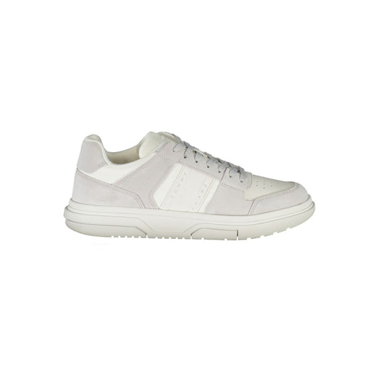 Tommy Hilfiger Elegant White Sneakers with Contrast Accents Tommy Hilfiger