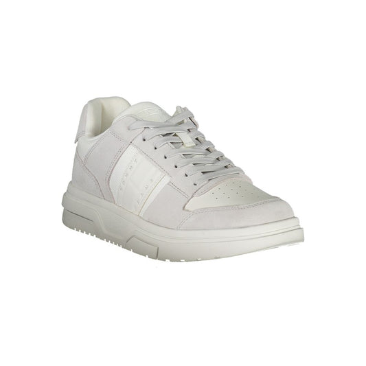 Tommy Hilfiger Elegant White Sneakers with Contrast Accents Tommy Hilfiger