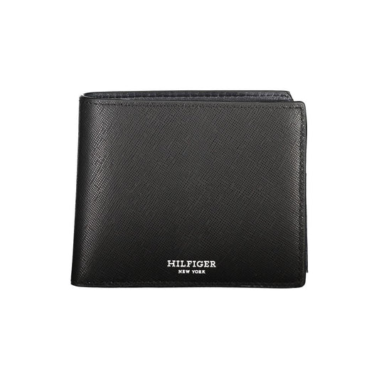 Tommy Hilfiger Black Leather Wallet Tommy Hilfiger