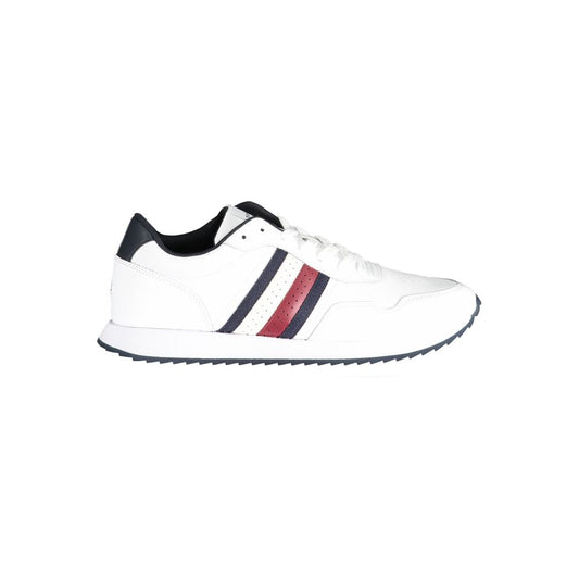 Tommy Hilfiger White Polyester Sneaker Tommy Hilfiger