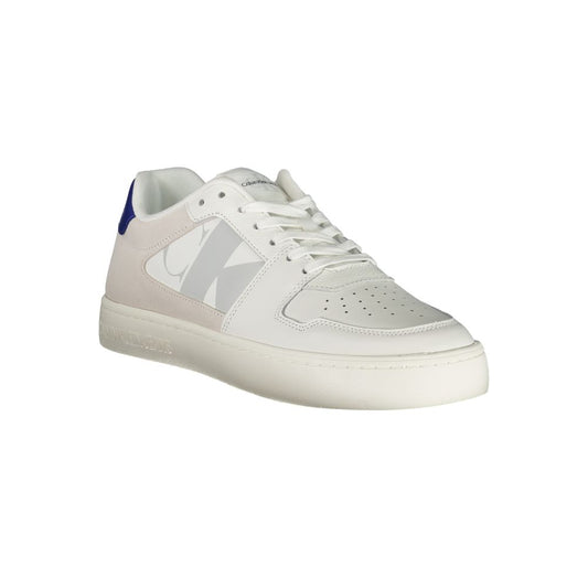 Calvin Klein White Leather Mens Sneaker Calvin Klein