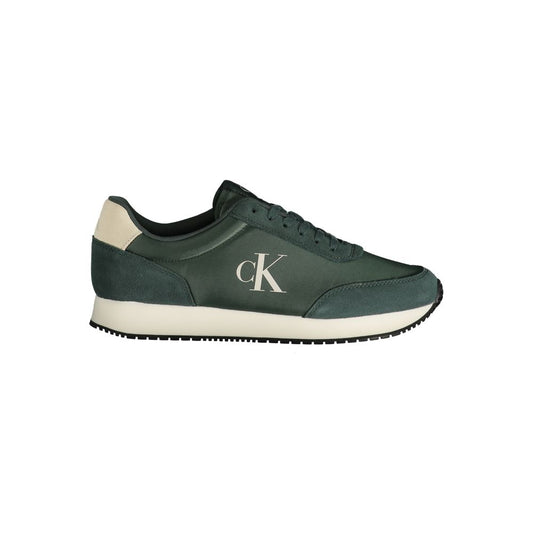 Calvin Klein Green Polyester Men Sneaker Calvin Klein