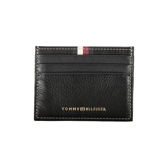 Tommy Hilfiger Black Leather Men Wallet Tommy Hilfiger