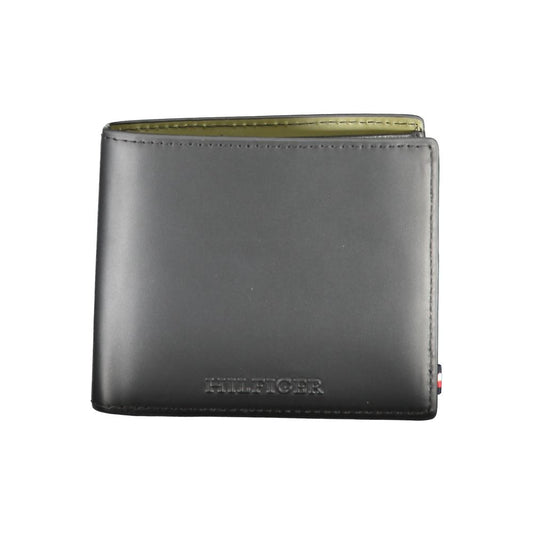 Tommy Hilfiger Black Leather Wallet Tommy Hilfiger