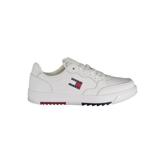 Tommy Hilfiger White Polyethylene Men Sneaker Tommy Hilfiger