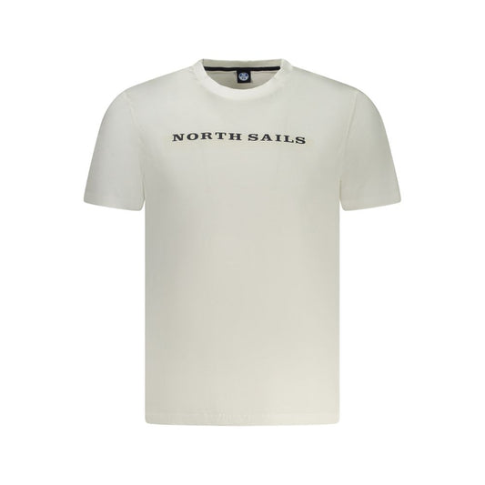 North Sails White Cotton Men T-Shirt