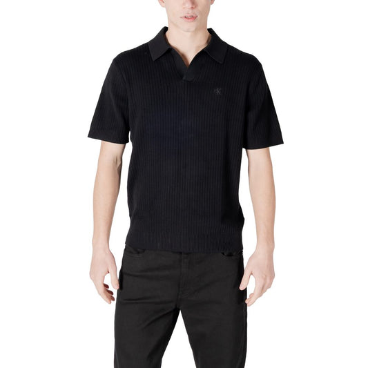 Calvin Klein Jeans Black Cotton T-Shirt Calvin Klein Jeans