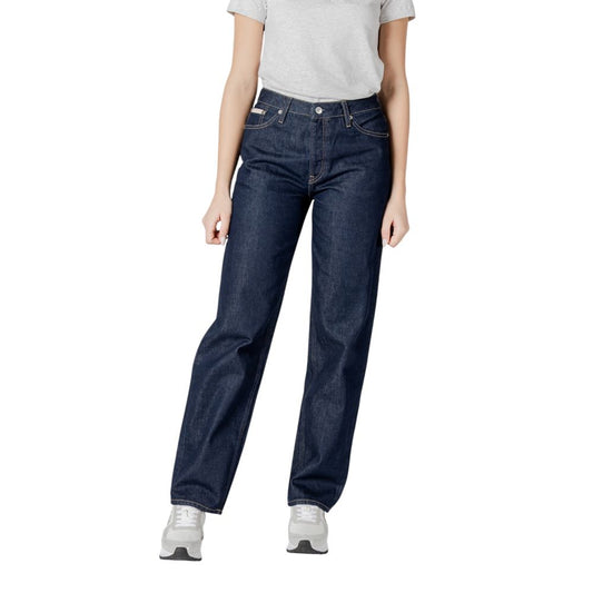 Calvin Klein Jeans Blue Cotton Jeans & Pant Calvin Klein Jeans