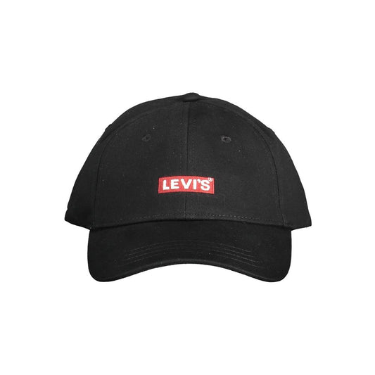 Levi's Black Cotton Men Cap Levi's