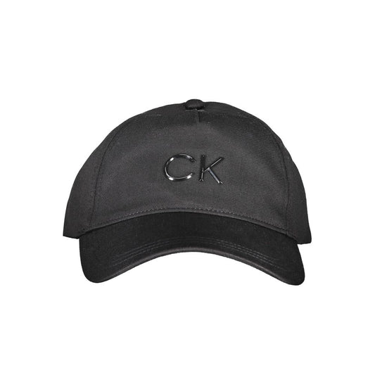 Calvin Klein Black Cotton Hat Calvin Klein