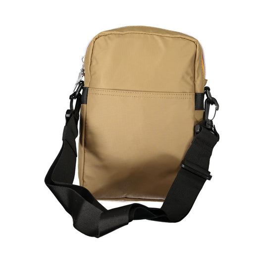 K-WAY Brown Polyamide Men Shoulder Bag K-WAY