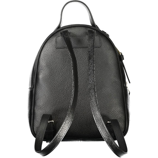 Coccinelle Black Leather Women Backpack Coccinelle