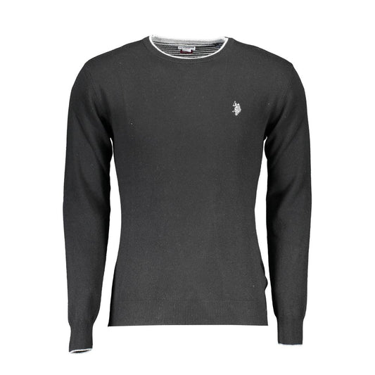 U.S. POLO ASSN. Black Wool Men Sweater U.S. POLO ASSN.