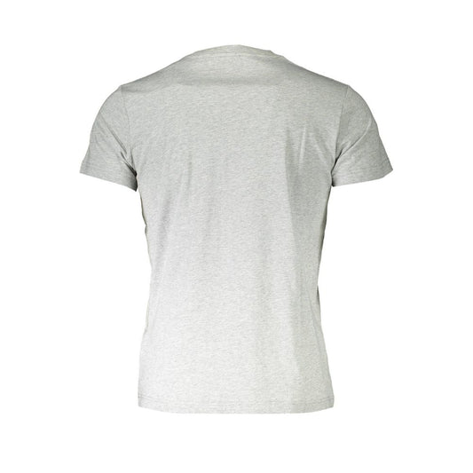 Diesel Gray Cotton Men T-Shirt Diesel