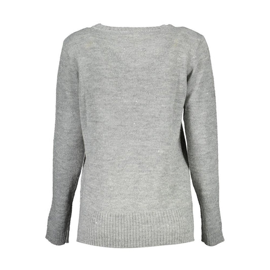 U.S. POLO ASSN. Silver Acrylic Women Sweater U.S. POLO ASSN.