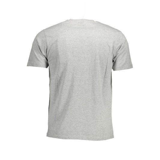 North Sails Gray Cotton Men T-Shirt North Sails