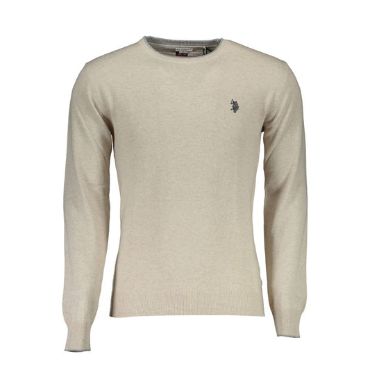 U.S. POLO ASSN. Beige Wool Men Sweater U.S. POLO ASSN.