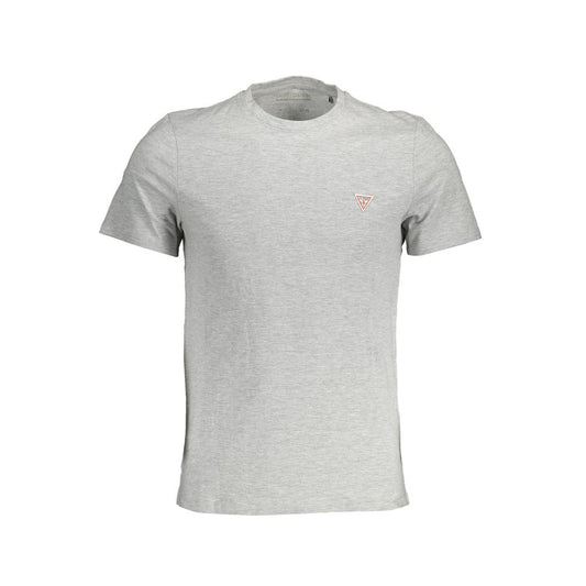 Guess Jeans Gray Cotton Men T-Shirt