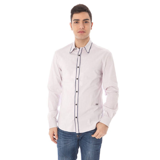 Costume National Pink Cotton Men Shirt