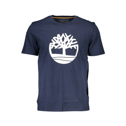 Timberland Blue Cotton Men T-Shirt Timberland