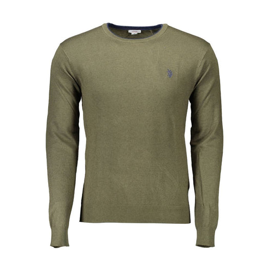 U.S. POLO ASSN. Green Viscose Men Sweater U.S. POLO ASSN.