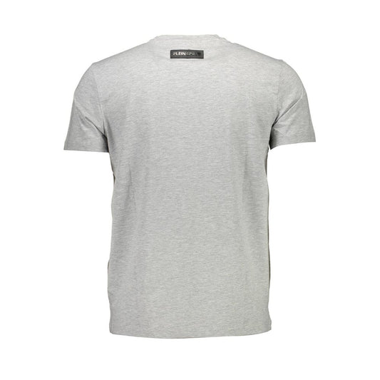 Plein Sport Gray Cotton Men T-Shirt Plein Sport