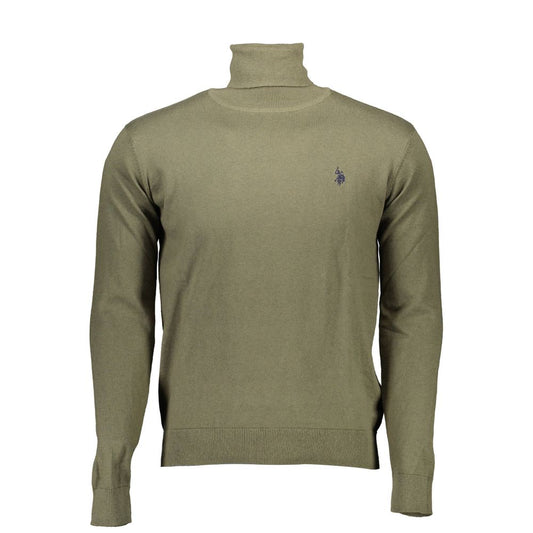 U.S. POLO ASSN. Green Cotton Men Sweater