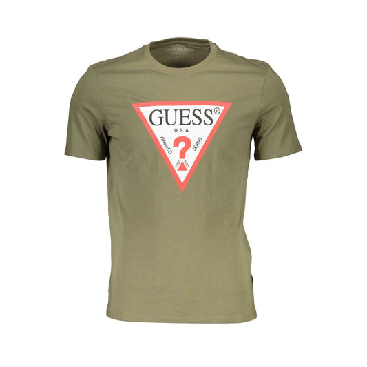 Guess Jeans Green Cotton Men TShirt Guess Jeans