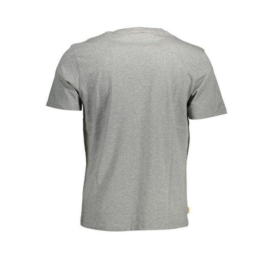 Timberland Gray Cotton Men T-Shirt Timberland