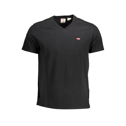 Levi's Black Cotton Men T-Shirt Levi's