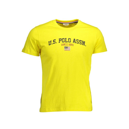 U.S. POLO ASSN. Yellow Cotton Men TShirt U.S. POLO ASSN.