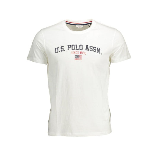 U.S. POLO ASSN. White Cotton Men T-Shirt U.S. POLO ASSN.