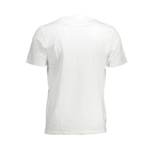 Timberland White Cotton Men T-Shirt Timberland