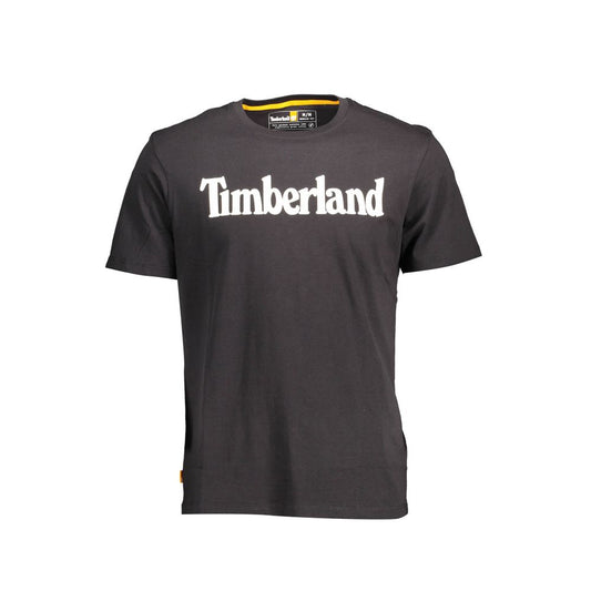 Timberland Black Cotton Men T-Shirt Timberland