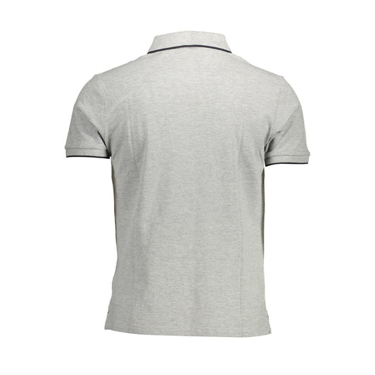 North Sails Gray Cotton Men Polo Shirt North Sails