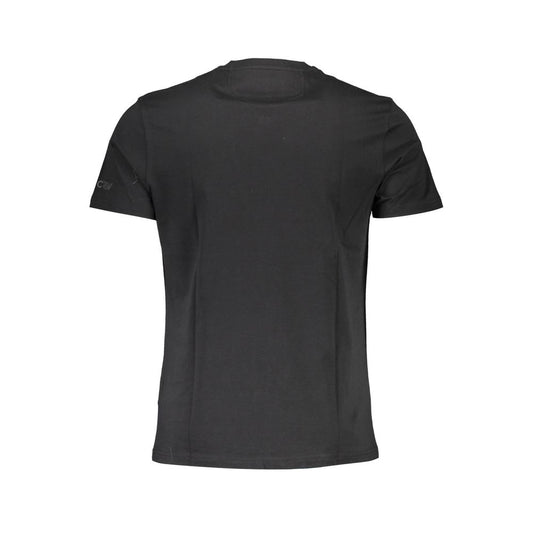 La Martina Black Cotton Men T-Shirt La Martina