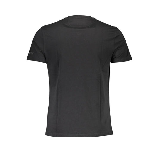 La Martina Black Cotton Men T-Shirt La Martina