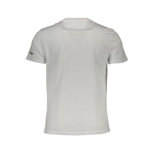 La Martina White Cotton Men T-Shirt La Martina