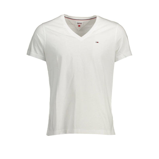 Tommy Hilfiger White Cotton Men TShirt Tommy Hilfiger