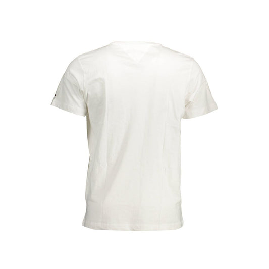 Tommy Hilfiger White Cotton Men T-Shirt Tommy Hilfiger