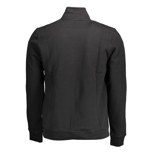 Napapijri Black Cotton Men Sweater Napapijri